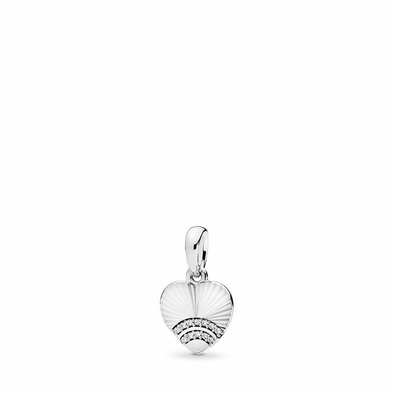 Pandora Australia Fan of Love Pendant - Sterling Silver | WJZIMY684